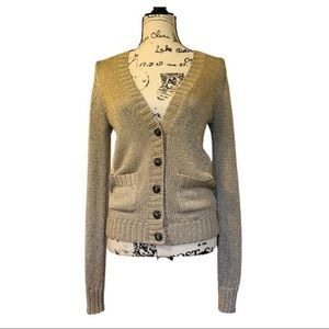 Gold Metallic Jones New York Sweater